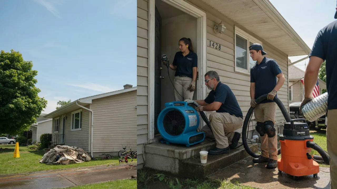 Water Damage Restoration in Sciota, IL near me